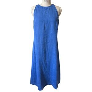 Elegant Blue Sleeveless Dress